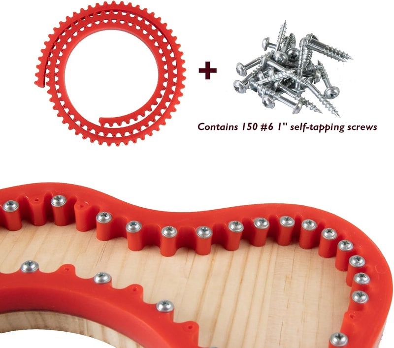 O'SKOOL 78" Flexible Curve Guide for Router, Adjustable Template for Trim Routing odd Shape and Complex Contour curverture, MAM012 - Image 2